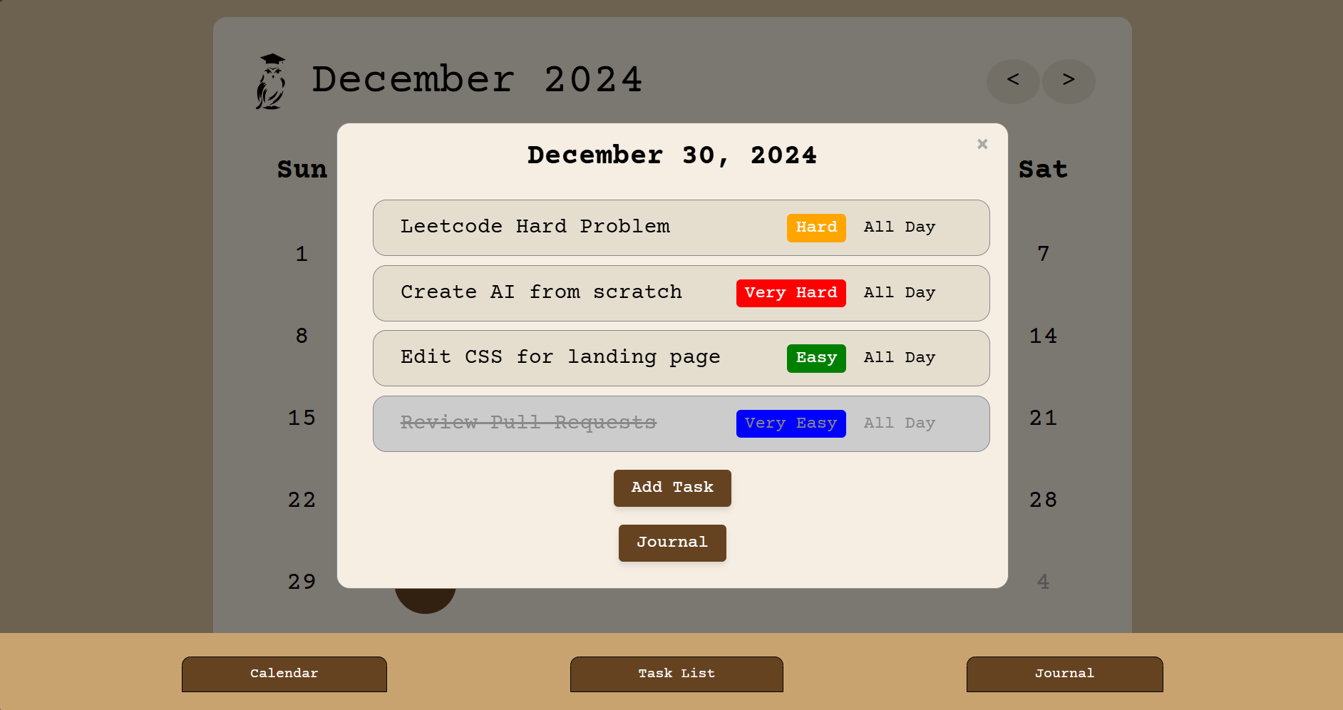 Calendar