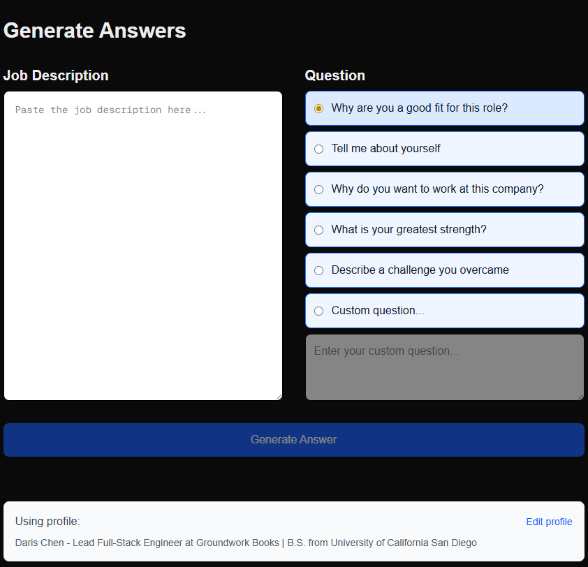Generate Answers
